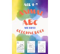 Animal ABC coloring book: Cute animal coloring book with the stories and ABC