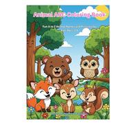 Animal ABC Coloring Book: Fun A to Z Animal Names and Pictures for Kids Ages 3-6
