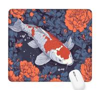 animal Alfombrilla de Ratón Pequeña para Juegos de Velocidad, Mouse Pad pez 360x300x3mm Alfombrillas Ratón Tamaño Pequeña Bordes Cosidos, Impermeable, Antideslizante Alfombrilla Escritorio Mujer D-984