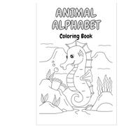 Animal Alphabet Coloring Book for Kids: 40 Pages