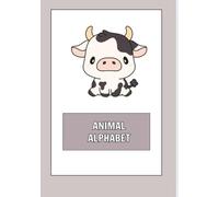 Animal Alphabet Coloring Book for Kids: Fun A to Z Cartoon Animals to Color: 26 cute grayscale animal illustrations with lined pages for extra creativity - ages 3-7