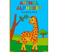 Animal Alphabet Coloring Booklet in Grayscale Lined Illustrations