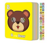 Animal Alphabet Flash Cards, Interactive Learning Toy Set, Early Education Letter Game, 22x18cm, Colorful Portable Pack, Multicolor, for Kids Ages 3-5 Travel Classroom Homeschool Memorable Birthday