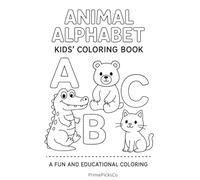 Animal Alphabet Kid's Coloring Book: Regular Book Size