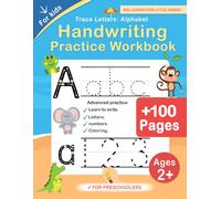 Animal Alphabet Tracing Letters and Numbers Workbook for Kids Ages 3-5: Preschool Handwriting Practice | Learn ABC and 123 | Line Tracing, Pen Control, and Kindergarten Readiness Activities