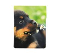 Animal Animal Lindo Perro Cachorro Rottweiler,Funda de Cuero PU para portátil, Funda para portátil, Funda para portátil, maletín para Tableta
