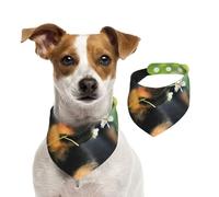 Animal Animal Lindo Perro Cachorro Rottweiler,Pañuelos de algodón para Perros, Bufandas Ajustables para Mascotas,S