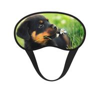 Animal Animal Perro lindo Cachorro Rottweiler, Cubiertas oculares completas, antifaces para dormir que bloquean la luz, orejeras opacas para dormir