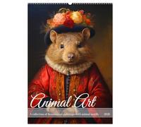 Animal Art - A collection of Renaissance paintings with animal motifs (Wall Calendar 2026 DIN A2 portrait), CALVENDO 12 Month Wall Calendar: ... with animals. Let yourself be inspired.