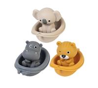 Animal Bath Toy Set | Cute Animal Bathtub Toys | 6-Pack Floating Shower Toys for Babies | Play for 6-12 Months | Designed for Safe Bath Time Adventures and Early Learning