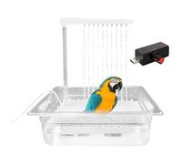 Animal Bathing Tray, Convenient Pet Bath, Adjustable Speed Birdbath, Lightweight Birdbath Design, Refreshing Pet Bath, Multi-Pet Bird Bath, Safe Pet Bathing, Easy Clean Birdbath, Ideal Parrot Bath,