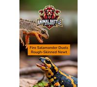 Animal Battle Academy: Fire Salamander Duels Rough-Skinned Newt