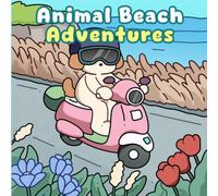Animal Beach Adventures: Bold and Easy Cute Summer Coloring Book for Kids, Teens, and Adults with Cozy Hygge Vibes