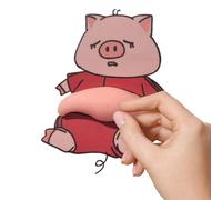 Animal Belly Sticker - 3D Cute Squeezable Decal, Silicone Soft Pressable Belly With Self Adhesive Backing, Fun Cartoon Sticker Decor For Notebook Laptop Phone Case Scrapbook Water Bottle Kids Adults