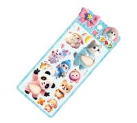 Animal Belly Stickers, Cute 3D Decals, 8.66x3.94x0.39in Mini Cartoon Sticker Pack With Raised Texture Design, Sturdy Adhesive Decor Set, Fun Creative Style Design, Laptop Notebook Use