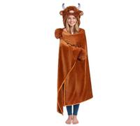 Animal Blanket Hoodie Warm Fleece - Oversized Giant Hood Cow Wearable with | Cow Wearable Blanket Hoodie with Phone Pocket for Adlult | Women, Girlfriend, Halloween, Christmas, Home, Bedroom, Cosplay,