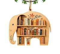 Animal Book Ornaments, Cute Wooden Tree Decorations, Creative Animal Hanging Ornament with Smooth Wooden Finish, Home Decor Ornament, Holiday Tree Decoration for Kids Adults Family