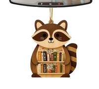 Animal Book Ornaments, Cute Wooden Tree Decorations, Creative Animal Hanging Ornament with Smooth Wooden Finish, Home Decor Ornament, Holiday Tree Decoration for Kids Adults Family