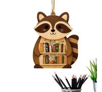 Animal Book Ornaments Tree - Cute Wooden for Holiday Decorations | Fun DIY Tree Charms with Kids Adults Family Friends, Perfect Birthday Halloween for Thanksgiving Home New Year Party Eve Supplies