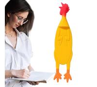 Animal Bookmark - Silicona, 16 x 3,9 x 1,5 cm Page Marker Chicken Bookmark | And Cute Reading Accessory, Fun Book Clip For Kids, Adults, Students, Office, Christmas, Stocking Stuffer