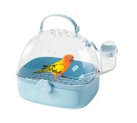 Animal Cage - para gatos de 7.24 pulgadas para viajes seguros, transporte de mascotas con diseño espacioso, jaula para gorriones, guacamayos, conures periquitos, material PVC, ligero, 400 g de