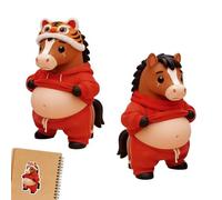 Animal Cartoon Stickers - 5 Inch Horse Fun Decals | Pvc Cute Stickers - Abrasion Resistant Decoration for Scrapbooks Journals Luggage Notebooks Birthday