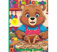Animal Chefs Coloring Book: Culinary Fun for Kids Ages 4-8 (KJD Animal Coloring Books)