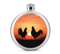 Animal Chickens - Petaca de whisky pequeña portátil de viaje, de acero inoxidable, a prueba de fugas, para bodas, padrinos de boda, regalo de dama de honor, 5 onzas