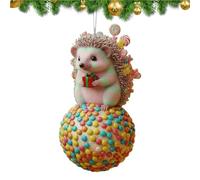 Animal Christmas Ornaments - 2D Acrylic Decor | Cartoon-style 2D Acrylic Animal Ornaments For Christmas Trees, Window, Doors, Home, Family, Indoor And Outdoor Holiday Decor And Festive Displays