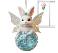 Animal Christmas Ornaments - 2D Acrylic Decor | Cartoon-style 2D Acrylic Animal Ornaments For Christmas Trees, Window, Doors, Home, Family, Indoor And Outdoor Holiday Decor And Festive Displays