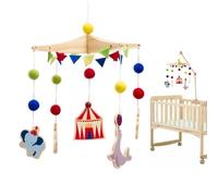 Animal Circus Themed Crib Rattle | Crib Mobile, Animal Circus Design Interactive Bassinets Sensory Activity, For Home Living Room Travel Car Stroller Decor Photo Prop