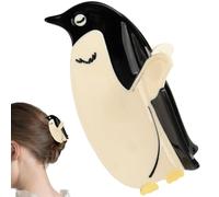 Animal Claw Clips Hair - Penguin Shape Hair Catcher, Acetato Accesorio Para El Cabello | Clip De Estilo No Deslizante, Cepillo De Pelo Decorativo Para Cabello Fino Grueso Casual, Trabajo, Lo