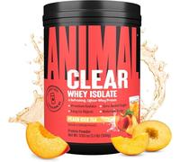 ANIMAL Clear Whey Protein en polvo (Peach Iced Tea) - Isoclear con 20 g de proteína y 5 g de BCAA para el desarrollo muscular. Batido de proteínas sin azúcares añadidos y aminoácidos - 500g