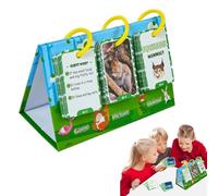 Animal Cognition Flash Cards, 69X Cognitive Photo Set, 6.46x4.21x3.11 pulgadas Fun Vocabulary Builder, Early Learning Puzzle, Educational Matching Game, Homeschool Kids Playset