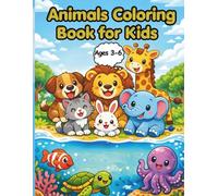 Animal Coloring and Writing Book for Kids Ages 3-6: 30 Cute Animals to Color and Trace Names | Fun Activity Book for Toddlers, Preschool & Kindergarten to Learn Animal Names and Handwriting Practice