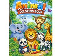 Animal Coloring Book: 45 Cute and Easy Designs for Toddlers and Kids (ColorQuest Adventures)