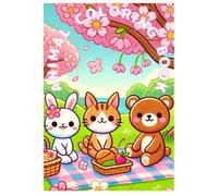 Animal Coloring Book: Cute & Cozy Creatures: A Relaxing Coloring Book