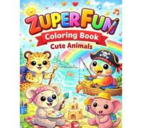 Animal Coloring Book for Adults and Kids - Simple & Easy-to-Color Cozy Cute Large Print Designs for Stress Relief and Relaxation | Zuper Fun: Relaxing Animal Coloring Pages for Adults & Kids - Perfect Gift, Stress Relief, Mindfulness, and Anxiety Relief