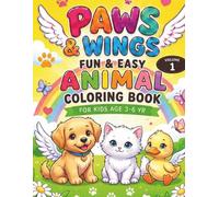 Animal Coloring book for Kids (3-6 Years): Preschool Coloring Book (Paws and Wings Coloring Adventures)