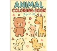 Animal coloring book. For kids ( Age 1-6). Easy and simple to color.