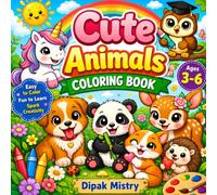 Animal Coloring Book for Kids Ages 3-6: 50 Fun and Easy Animal Coloring Pages for Toddlers and Preschoolers | Cute Farm, Zoo, Jungle, and Ocean Animals for Creative Learning