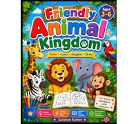 Animal Coloring Book for Kids Ages 3-6: Cute and Easy Animal Coloring Pages for Toddlers and Preschoolers | Fun Learning Activity Book Featuring Farm, Jungle, Forest, and Ocean Animals