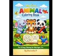 Animal Coloring Book for Kids Ages 3-6: Cute and Easy Animal Coloring Pages for Toddlers and Preschoolers - Big Simple Illustrations of Farm, Jungle, and Wild Animals for Early Learning and Fun
