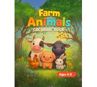 Animal Coloring Book for Kids Ages 4-6 with QR Sounds: 50 Cute Farm and Jungle Animals to Color | Scan QR Codes and Hear Real Animal Sounds | Fun Educational Gift for Toddlers & Preschoolers