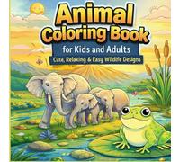 Animal Coloring Book for Kids and Adults: Cute, Relaxing & Easy Wildlife Designs