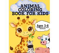 Animal Coloring Book for kids: Domestic & Wild Animals