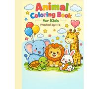 animal coloring book for kids preschool age1-6: Simple Animal Outlines for Little Hands
