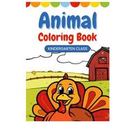 Animal Coloring Book - Malbuch für Kinder - Tiere vom Bauernhof zum Ausmalen | Für Jungen & Mädchen ab 3 Jahren: 24 einfache Motive, große Flächen, fördert Kreativität & Motorik