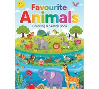 Animal Coloring Book with Color Guides for Kids Ages 4-8: Favorite Animals Coloring and Drawing Book with Reference Pictures and Bonus Sketch Pages, ... | Includes Sketch Pages for Drawing Practice