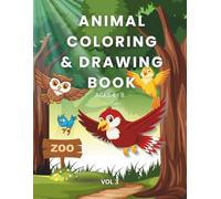Animal Coloring & Drawing Book for Kids - Birds Edition (Vol.3): 30 Birds to Color + 30 Creative Drawing Pages for Kids Ages 4-8